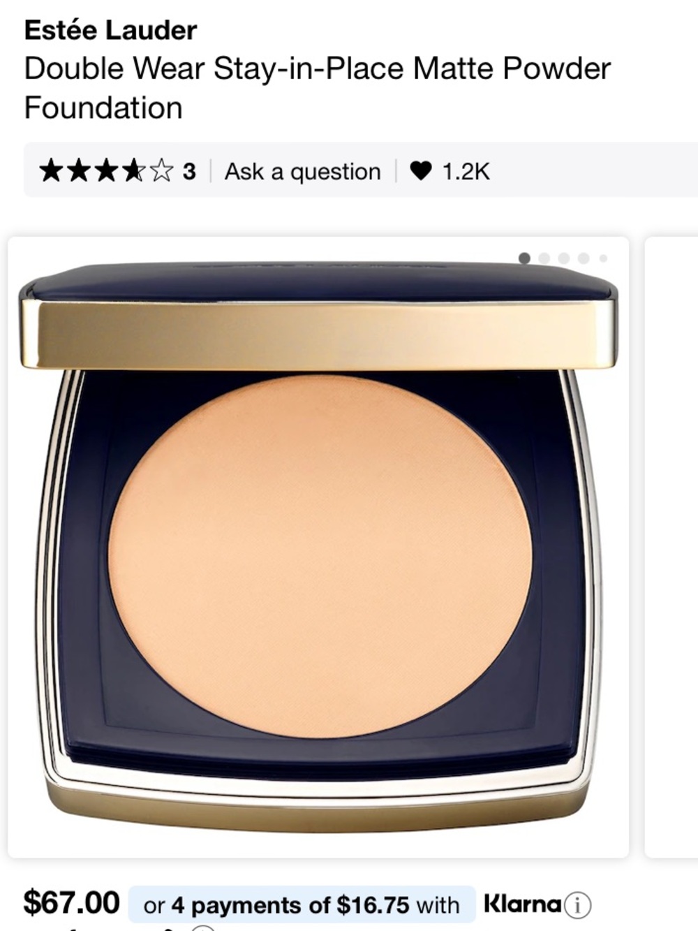 Estée Lauder Matte Foundation - 3N1